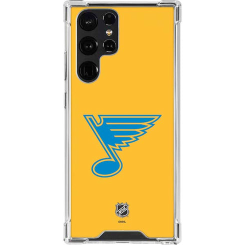 NHL St. Louis Blues Solid Background Galaxy S24 Ultra Clear Case